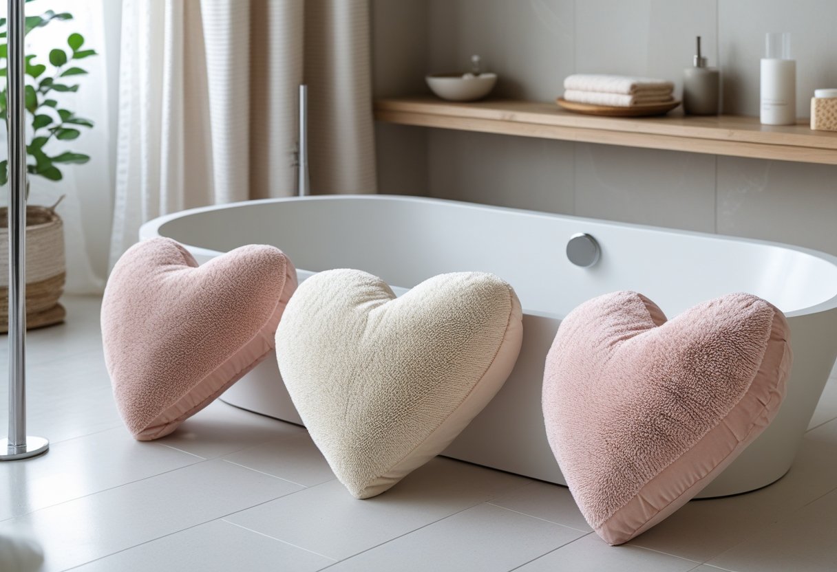 Saadan skaber du et stilfuldt badevaerelse med hjertepuder til badevaerelset